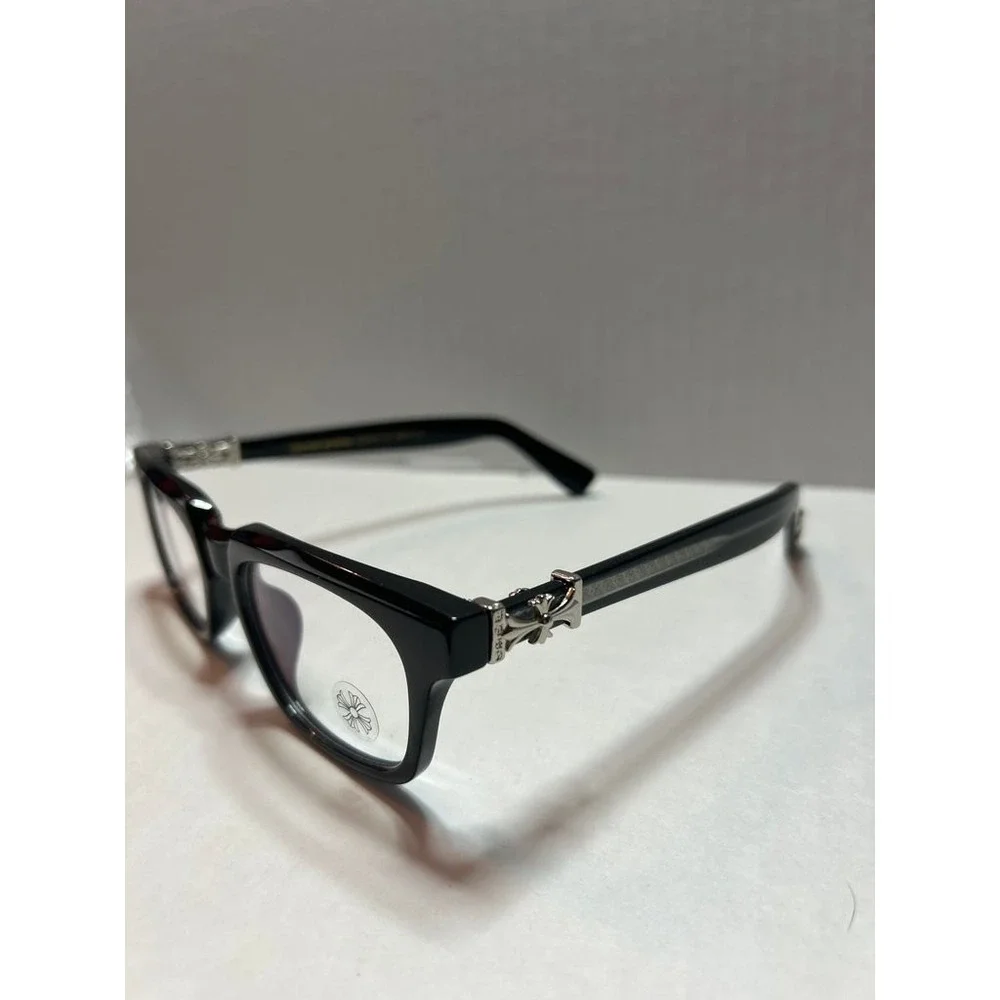 Chrome Hearts Eyeglasses with Silver Detailing